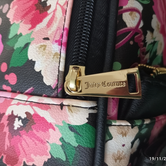Authentic Floral Juicy Couture Peek-A-Bow Backpack NWT - Picture 13 of 14